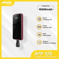 Gambar REMAX Tangee Series Wireless Power Bank 10000mAh RPP-105 - GREEN dari RemaxIndonesiaOfficial undefined 1 Tokopedia