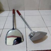 Gambar sodet stainless besar/spatula/sutil besar bahan tebal dari SENTRAL HOUSEWARE undefined 2 Tokopedia