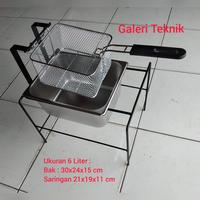 Gambar DEEP FRYER UMKM / DEEP FRYER 6 LITER - TANPA TUTUP, 20x23x13 cm dari Galeriteknik_NEW undefined 3 Tokopedia