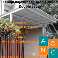 Gambar KANOPI BAJA RINGAN ATAP ALDERON DOUBLE LAYER / METER TERPASANG dari Anoc Montecarlo Group 2 undefined 5 Tokopedia