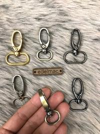 Gambar Kait Tas | Gantungan Kunci Besi Poles - Silver, 2cm (1.6cm) dari Amor Adorable undefined 2 Tokopedia