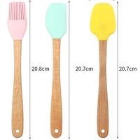 Gambar mini wooden utensil cooking spatula wooden handle / alat masak - lilac scraper dari etc shopline undefined 3 Tokopedia