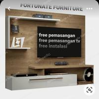 Gambar backdrop tv super minimalis terbaru | backdrop tv modern terbaru - 180 x 180 dari Fortunate Furniture undefined 1 Tokopedia
