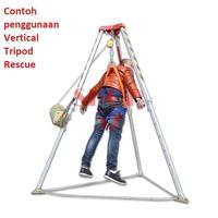 Gambar Vertical Vertikal Tripod Rescue Safety Belt Body Harness 20M Atau 35M - 20M dari Shop 52 Glodok undefined 2 Tokopedia