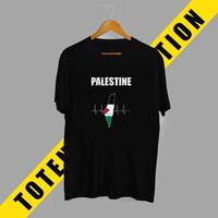 Gambar baju kaos tshirt distro FREE PALESTINE combed 30s pria HEART LIFE - S dari TOTENG PRODUCTION undefined 1 Tokopedia