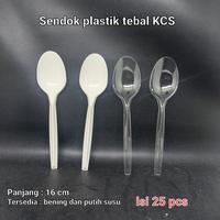 Gambar Sendok Plastik Tebal dan kekar merk KCS anti patah isi 25 pcs dari Dwi Jaya18 undefined 1 Tokopedia