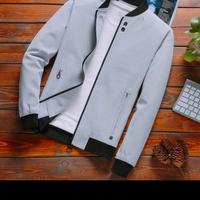 Gambar jaket pria CASUAL bahan parasut - Abu-abu, All Size dari arer fashion undefined 4 Tokopedia