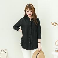 Gambar Florian Tunic [ALLSIZE] Kemeja Tunik Putih Wanita Lengan 3/4 - Navy dari Secret Colour undefined 3 Tokopedia