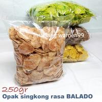 Gambar KERIPIK OPAK SINGKONG KOIN RASA BALADO MENTAH SIAP GORENG 250GRAM dari nanang waroen99 undefined 4 Tokopedia