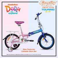 Gambar Sepeda Lipat Anak Ukuran 16 Inch Family Violet 2.0 Touring 2.0 - Merah Muda dari PODO SENENG BIKE undefined 1 Tokopedia