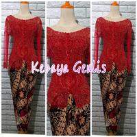 Gambar set kebaya dusty pink +longtorso dan rok lilit bisa COD - Putih, L dari KEBAYA GEULIS undefined 4 Tokopedia