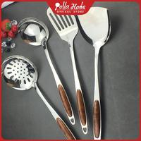Gambar Ollahom Kitchen Utensil Spatula Sutil Stainless Motif Kayu - Centong Sup dari Ollahom Official Store undefined 1 Tokopedia