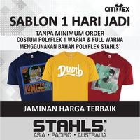 Gambar STAHLS - Custom Sablon Satuan Murah (Belum Termasuk Kaos) - 20x5cm dari CITITEX TANGERANG undefined 1 Tokopedia