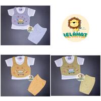 Gambar Setelan Baju Anak Pendek 3 In 1 Makayla Motif Car Usia 6 12 Bulan - Coklat Muda dari Relahati Koleksi undefined 2 Tokopedia