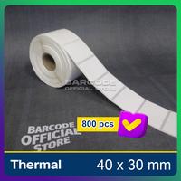 Gambar Label Stiker Thermal 40x30 mm - 1 Line Isi 800 Pcs Barcode 40 x 30 mm - 800 dari Barcode Store Solutions undefined 3 Tokopedia