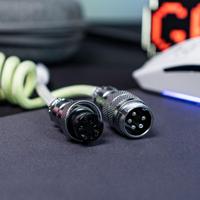 FBB Rainbow Coiled Cable USB to Type-C for Mechanical Gaming Keyboard Accessories - foto 3