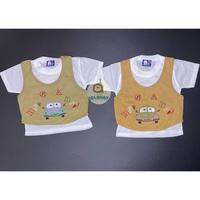 Gambar Setelan Baju Anak Pendek 3 In 1 Makayla Motif Car Usia 6 12 Bulan - Coklat Muda dari Relahati Koleksi undefined 3 Tokopedia