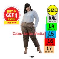 Gambar Baggy Pants Jumbo Premium BB 57 - 90 Kg Celana Baggy Pants Wanita - BAGGY Navy, XXL dari BIG SIZE PANTS_NEW undefined 1 Tokopedia