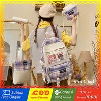 Gambar WYK118 Tas Lengkap 4 in 1 Set Ransel Wanita CLOUDLOVE Impor TKM dari tkm online store undefined 1 Tokopedia