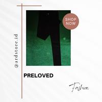 Gambar Preloved Jeans Prada hitam import dari ardstore. undefined 3 Tokopedia