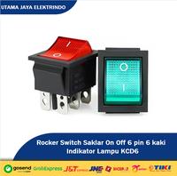 Gambar Rocker Switch Saklar On Off KCD6 6pin 6kaki Indikator Lampu - Merah dari Utama Jaya Elektrindo undefined 1 Tokopedia