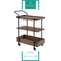 Gambar Meja Troli Dapur Makan Meja Troli Industrial Kyra Bar Cart Industrial dari kowesi undefined 1 Tokopedia
