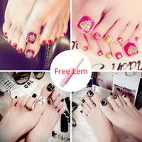 Gambar Kuku Kaki Palsu Aesthetic Toenails isi 24pcs/Box Fake Nail Free Lem - 85 dari visualteknik undefined 1 Tokopedia