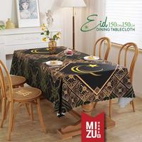Gambar MIZU EID 150x150cm Tablecloth Taplak Meja Makan Tamu Lebaran Kotak - ALHILAL 150x150 dari MIZU.HOME undefined 1 Tokopedia