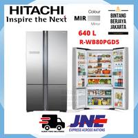 Gambar Kulkas ( Refrigerator ) Hitachi R-WB80PGD5 MIR (CERMIN) RWB80PGD5 MIR dari Bintang Berjaya Jakarta undefined 1 Tokopedia