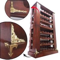 Gambar Wine Rack Cabinet / Rak Wine Mahoni - 5x8 dgn Plat Corner DCR1070A dll dari Heritage Brass undefined 1 Tokopedia
