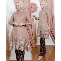 Gambar kebaya tunik busui diajeng kebaya tunik kebaya modern - silver, L dari towosolshop undefined 2 Tokopedia