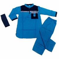 Gambar setelan baju Koko anak laki laki 3 4 5 6 7 8 9 10 11 12 tahun - navy, 13-14 tahun dari sobat pediaku undefined 1 Tokopedia