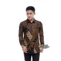 Gambar Kemeja Batik Pria Baju Atasan Cowok Remaja Lengan Panjang Motif Modern - Motif E, L dari Batik Gong undefined 5 Tokopedia