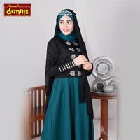 Gambar Baju Gamis Sarimbit / Couple Dannis D' Ningrat Hitam Gamis Branded - XL dari Rumah Dannis Tuban undefined 3 Tokopedia