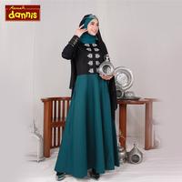 Gambar Baju Gamis Sarimbit / Couple Dannis D' Ningrat Hitam Gamis Branded - XL dari Rumah Dannis Tuban undefined 4 Tokopedia