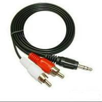 Gambar KABEL RCA 2 IN 1 , JACK 3.5MM TO RCA 2 KABEL HITAM dari Vioshoponline undefined 1 Tokopedia