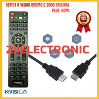 Gambar remote remot receiver k vision Bromo C 2000 original plus kabel HDMI dari 93 ACC STOREE undefined 1 Tokopedia
