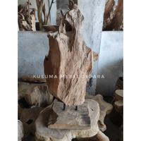 Gambar Patung Abstrak Akar Kayu Jati Tinggi 50cm dari Kusuma Mebel Jepara undefined 1 Tokopedia