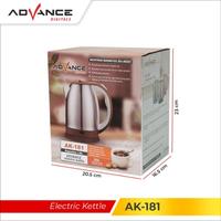 Gambar ADVANCE AK-181 ELECTRIC KETTLE 1.8 LITER/TEKO LISTRIK 1.8 LITER - Merah dari Cahaya Com Bekasi undefined 5 Tokopedia