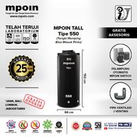Gambar Tangki Air Mpoin Tall 550 L SNI Anti Lumut, Anti Virus HITAM - BROWN dari INTISARI.JEMBER undefined 1 Tokopedia