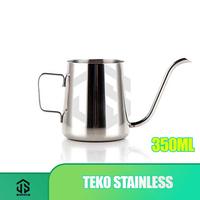 Gambar DRIP KETTLE STAINLESS STEEL 350 TEKO PITCHER KOPI TEH - Hitam dari jayaartatistorejakarta undefined 1 Tokopedia