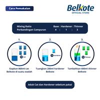 Gambar Cat mobil Belkote PU 2K 7000 (putih, 1L set) duco motor dari Belkote undefined 2 Tokopedia