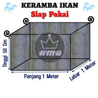 Gambar Jaring Keramba Ikan Bahan RK Anti Geser Ukuran 1m x 1m x 50cm dari AMB_WASERBA undefined 2 Tokopedia