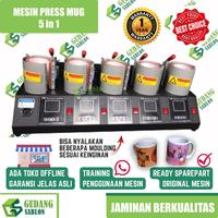 Gambar Mesin Press Mug 5 in 1 / Kualitas Bagus / 5 Moulding dari GUDANG SABLON DIGITAL undefined 1 Tokopedia