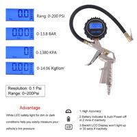 Gambar Alat Pengukur Tekanan Ban Dengan Selang Digital Tire Pressure Gauge - gauge selang dari Naja Inti Perkasa undefined 2 Tokopedia