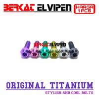 Gambar Baut Titanium SMALL HEAD M5x20 Drat 8 Panjang 20mm 2cm - Silver dari Berkat_Elvipen undefined 1 Tokopedia