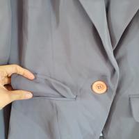 Gambar Blazer wanita perempuan sy yves abu ungu (D) dari Toko Ny. Periska undefined 3 Tokopedia