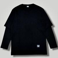 Gambar kaos lengan panjang pria wanita longsleeve double layer hitam dari headbang bangbang undefined 4 Tokopedia