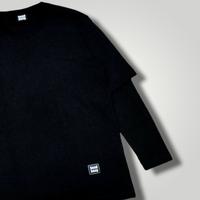 Gambar kaos lengan panjang pria wanita longsleeve double layer hitam dari headbang bangbang undefined 5 Tokopedia
