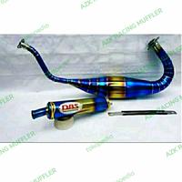 Gambar knalpot 2tak ninja r Rr ss two-tone stainless Bluemoon cobra dari AZK RACING MUFFLER undefined 1 Tokopedia